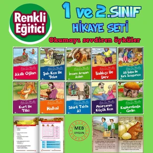 Ata Yayıncılık 1. Sınıflar Için Birbirinden Güzel Rengarenk 10'lu Hikaye Seti