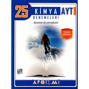 Apotemi Yayınları  AYT Kimya 25 'Li Denemeleri (Ciltli)