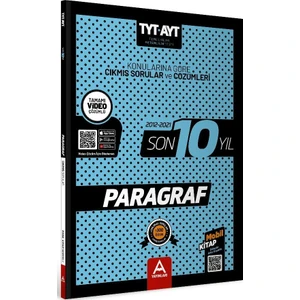 A Yayınları TYT AYT Paragraf Son 10 Yıl Soru ve Çözümleri (Ciltli)