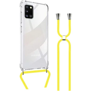 Samsung Galaxy A31 Boyundan Askılı Ipli Şeffaf Darbe Emici Silikon Telefon Kılıfı