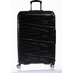 Pierre Cardin Büyük Boy Polikarbon Valiz 4x2 Teker Siyah 04PC1401