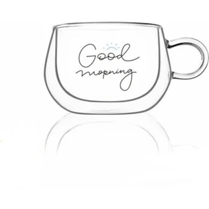 Bardak Kupa Cam 280ML Double Mornıng 13802 DGTICARET-8000000001099