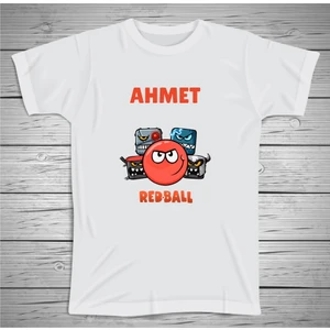 Red Ball Tshirt , Isim Yazılabilir Kişiye Özel Tshirt