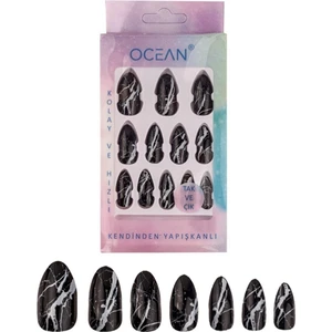 Takma Tırnak Kendinden Yapışkanlı, Tak ve Çık Badem Tırnak