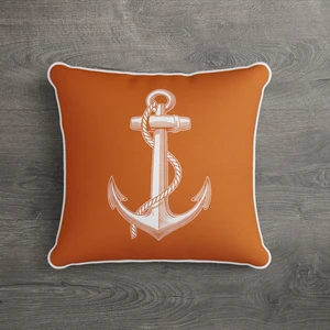 Lux Vie Marin Yastık Çift Tarafı Baskılı Kırlent Kılıfı