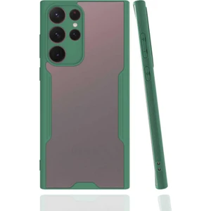 Samsung Galaxy S22 Ultra Kılıf Kenar Renkli Kamera Korumalı Mat Kapak