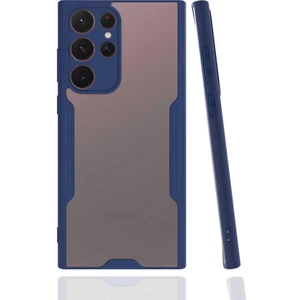 Samsung Galaxy S22 Ultra Kılıf Kenar Renkli Kamera Korumalı Mat Kapak