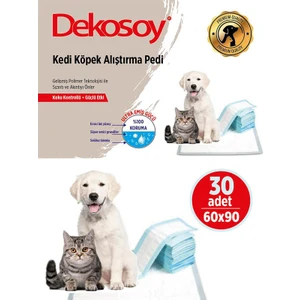 Yatak Koruyucu Köpek Kedi Çiş Pedi 60*90 30 Adet
