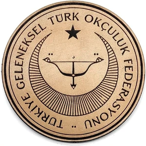 Seyhan Askeri Malzeme  Geleneksel Türk Okçuluk Federasyonu Deri Peç - Arma - Askeri Patch