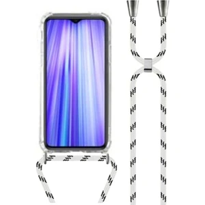 Samsung Galaxy A21S Boyundan Askılı Ipli Şeffaf Darbe Emici Silikon Telefon Kılıfı