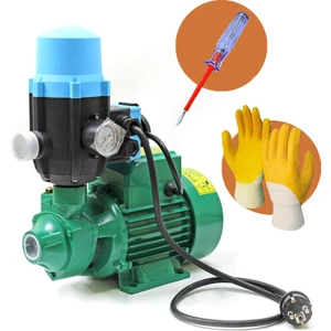 Bhd Paket Hidrofor Otomatik Su Pompası 0.5 Hp 1" Hidrofor Set Pompa 2 Kat 2 Daire