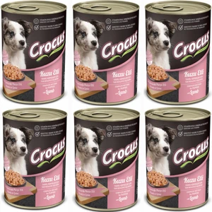 Yavru Köpek Kuzu Etli Yaş Mama 6X400G