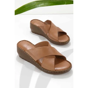 Taba Leather Kadın Terlik K045290601