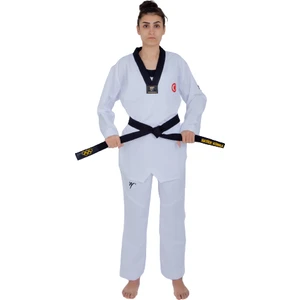 Profesyonel Siyah Yaka Feihter Kumaş Taekwondo Elbise