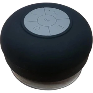 Bluetooth Hoparlör, Su Geçirmez Mini Stereo Dahili Mikrofon Kablosuz Duş Hoparlörleri, Banyo Araba Plajı Için Vantuz Uzun Playtime - Siyah