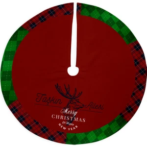 Hediye Sepeti Christmas Hediyesi Aile Ismine Özel Çam Ağacı Eteği