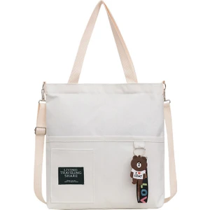 Easy Home Hong Kong Tarzı Kanvas Omuz Çantası (Yurt Dışından)
