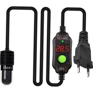 Akvaryum Fish Tank Isıtıcı Isı Çubuğu Kaplumbağa 10W Için Dalgıç Termostat (Yurt Dışından)