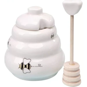 Bal Kaşıklı Seramik Kap Bnc AP-10273 - Arıcılık