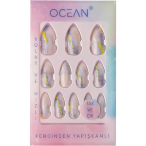 Takma Tırnak Kendinden Yapışkanlı,tak ve Çık Badem