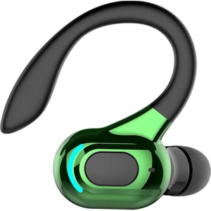 Kulaklık Kulak Kancası Bluetooth 5.2 Surround Ses Koşu Bisiklet Spor Salonu Siyah Yeşil