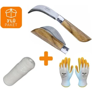 Bayram Bağ Aşı Bıçağı Paslanmaz 20 cm No:2 (3'lü Aşılama Paketi)