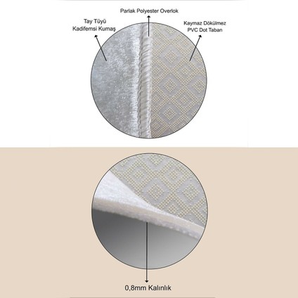 Geometrik Çember Desenli Dijital Baskı Yıkanabilir Kaymaz Taban Modern Salon Halısı ve Yolluk modelleri