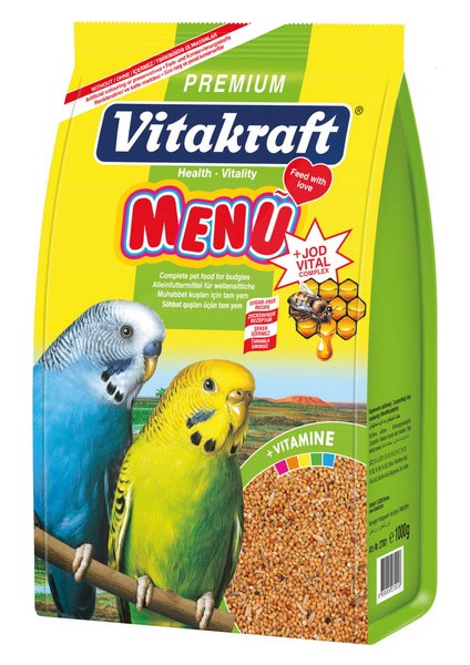 Vitakraft 1000GR Muhabbet Menu Premium+Jod Vital-Zoo