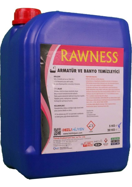 Aramatür ve Banyo Temizleyici 20 kg