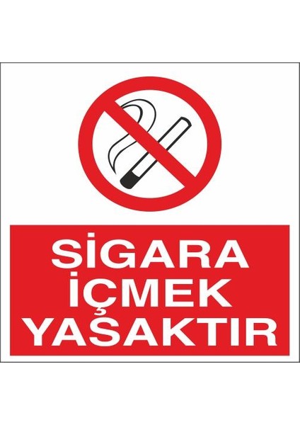 3M 25X35 Pvc Sigara Içmek Yasak