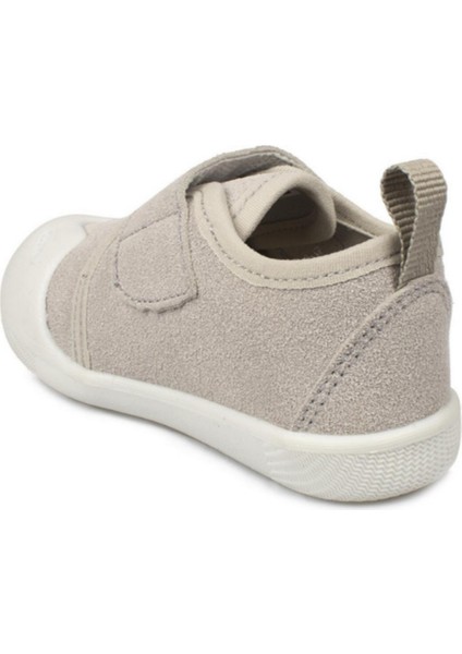 Anka Kız / Erkek Çocuk Gri Ilk Adım Bebe Patik Panduf Unisex Günlük Spor Ayakkabı 950.E19K.224