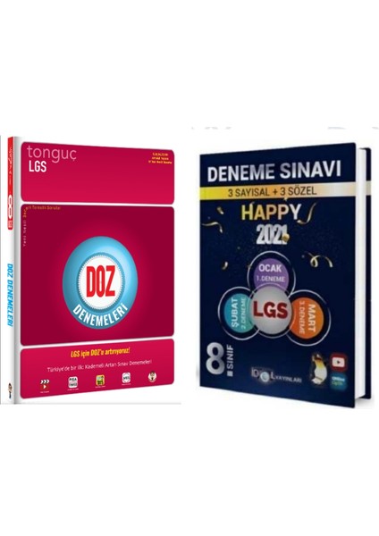 Yayınları 8. Sınıf LGS Doz Denemeleri ve İdol Yayınları 3 Sayısal 3 Sözel Deneme