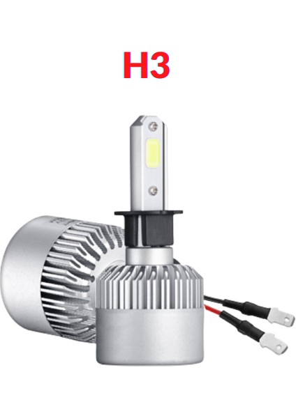 S2 Serisi 8000 Lümen LED Xenon Far Ampulü H1 / H3 / H4 / H7 / H11 / 880 / 9005 / 9006