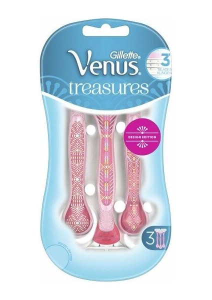 Gillette Gilette Venüs Treasures Traş Bıçağı 3 Lü Pembe