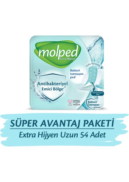 Extra Hijyen Uzun Süper Avantaj Paketi 54 Adet