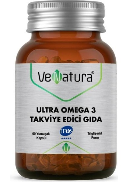 Ultra Omega 3 60 Kapsül+Möller's Elma Aromalı Omega 3 Balık Yağı 250 ml