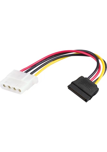 4 Pin Molex Dişi To Sata 15 Pin Dişi Power Kablo 30 cm