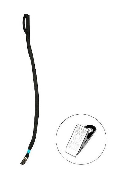 Mapi Kart Yaka Askı Ipi Metal Klipsli Siyah 910 26 51