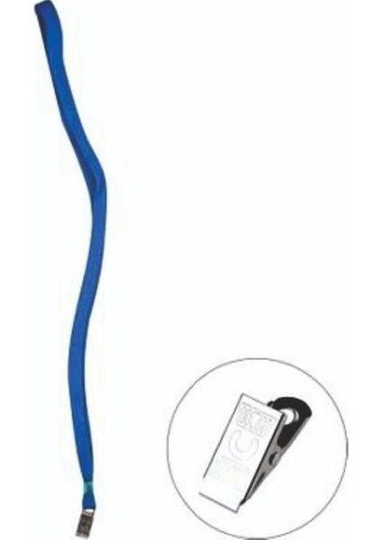Mapi Kart Yaka Askı Ipi Metal Klipsli Mavi 910 26 54