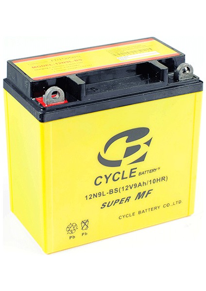 12N9L-BS 12V9AH Motosiklet Aküsü