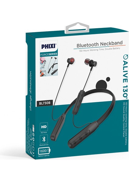 Force BL730B 130 Saat Çalışma Süreli Bluetooth Kulaklık