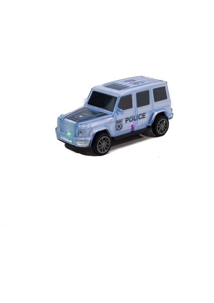 Oyuncak Polis Arabası Mercedes G Işıklı Sesli Sürtmeli 14 cm
