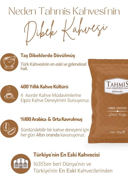 Tek Paket Sade Dibek Türk Kahvesi 100 gr
