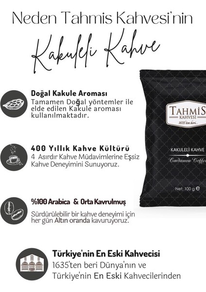 Tek Paket Kakuleli Türk Kahvesi 100 gr