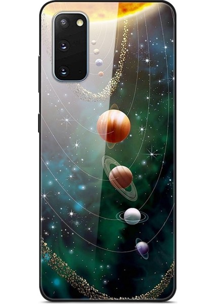 Galaxy S20 Için Baskılı Cam + Pc + Tpu Telefon Kılıfı (Yurt Dışından)
