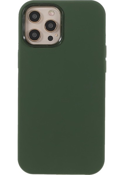 iPhone 12 6.1 Inç Uyumlu Darbeye Dayanıklı Silikon Yumuşak Tpu Telefon Kılıfı - Ordu Yeşil (Yurt Dışından)