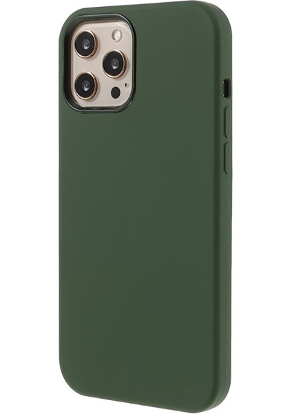 iPhone 12 6.1 Inç Uyumlu Darbeye Dayanıklı Silikon Yumuşak Tpu Telefon Kılıfı - Ordu Yeşil (Yurt Dışından)