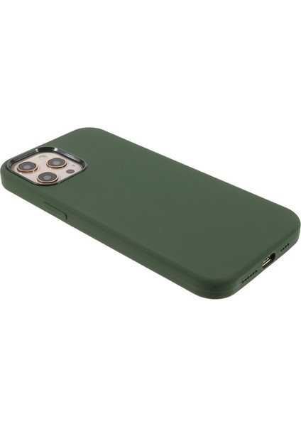 iPhone 12 6.1 Inç Uyumlu Darbeye Dayanıklı Silikon Yumuşak Tpu Telefon Kılıfı - Ordu Yeşil (Yurt Dışından)