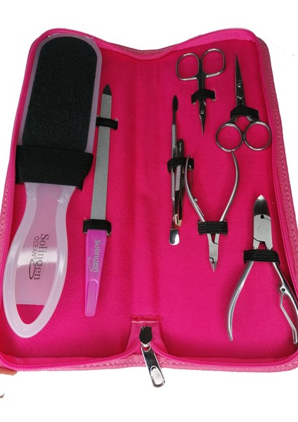 Manikür Pedikür Seti (Profesyonel Bileyli Manikürist Takımı) Kişiye Özel Isimli Ful Set