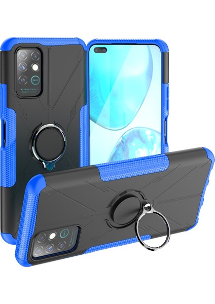 Zshskjınfinix Note 8 Için Zırh Ayı Darbeye Dayanıklı Pc + Halka Tutuculu Tpu Koruyucu Kılıf